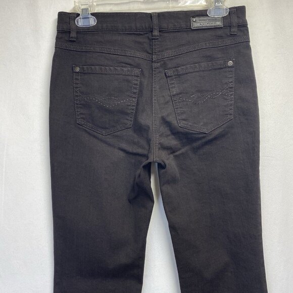 Gerry Weber Edition Irina Mid-Rise Straight Leg Casual Jeans Women Sz 6S Brown - Picture 14 of 16